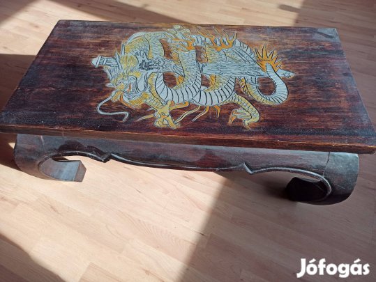 Antik Ázsiai tea asztal, dohányzóasztal gyűjtői darab