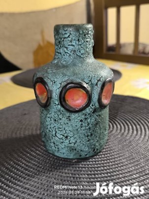 Antik Bártfai Judit mázas jelzett kerámia ritkaság . Utánvét 