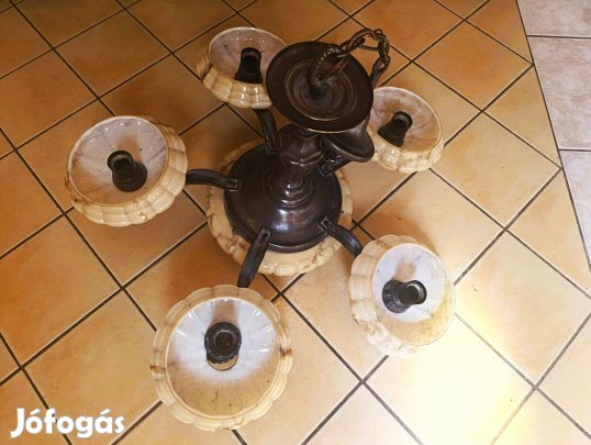 Antik Bronz Csillár