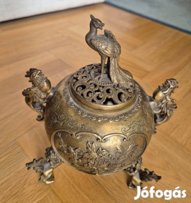 Antik Bronz füstölő edény