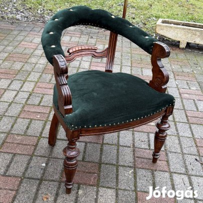 Antik Bútor - Historizáló íróasztal-szék