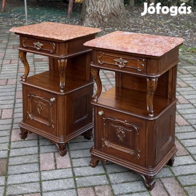 Antik Bútor - Neobarokk éjjeliszekrény párban