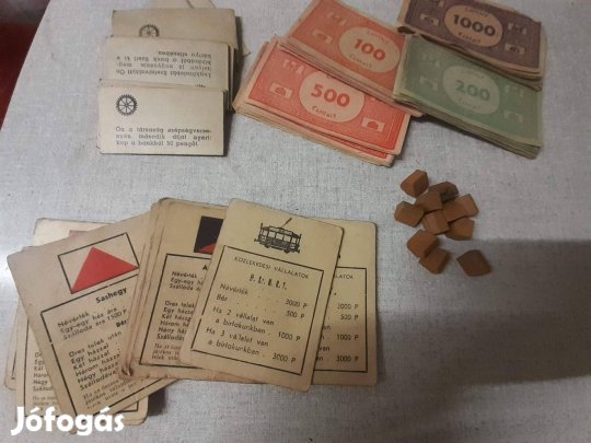 Antik Capitaly társasjáték tartozékok