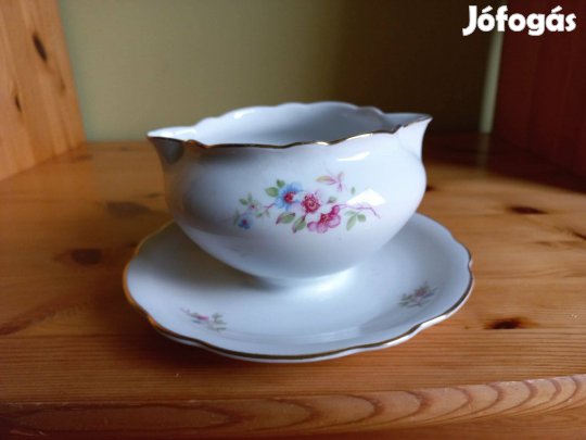 Antik Carl Knoll (Karlovy Vary) áttört porcelán tálka