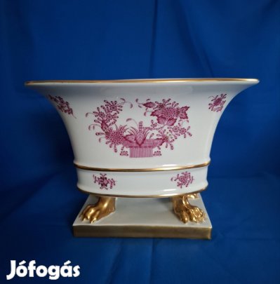 Antik Herendi Indiai kosár empire kaspó!