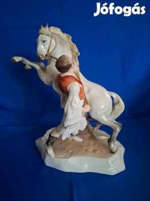 Antik Herendi Tóth csikós szobor!
