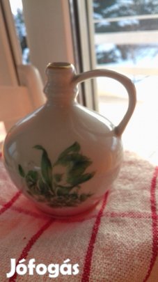 Antik Herendi porcelán Kitty tulipán kis korsó 9cm