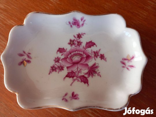 Antik Herendi porcelán Nanking kínáló 11x8cm