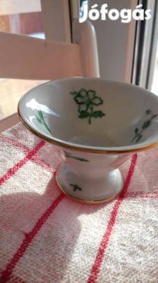 Antik Herendi porcelán széles szájú kis váza 8cm