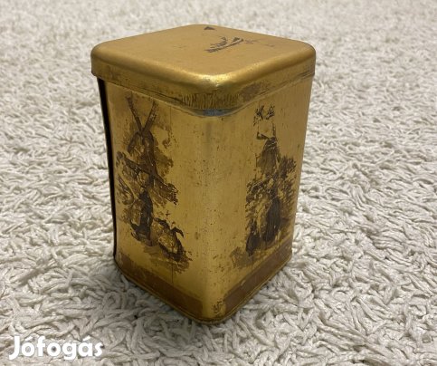 Antik Holland pléh doboz 1940-50-es évek