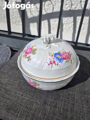 Antik Hollóházi porcelán bonbonier Debrecen