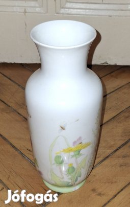 Antik Jelzett Kézi Festésű Osztrák Porcelán Váza  : Heubach 