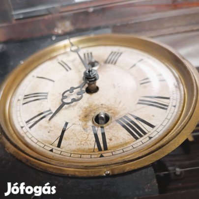 Antik Junghans ónémet falióra Eredeti, patinás állapotban 1890-1910
