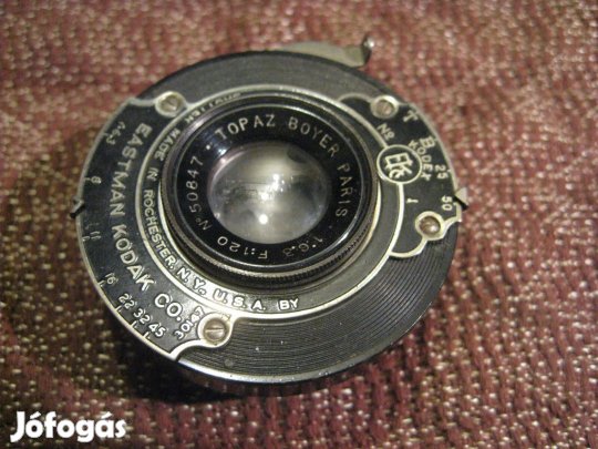 Antik Kodak fényképezőgép központi záras objektív