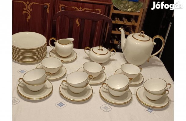 Antik Krautheim Selb Bavaria porcelán teás kávés süteményes készlet