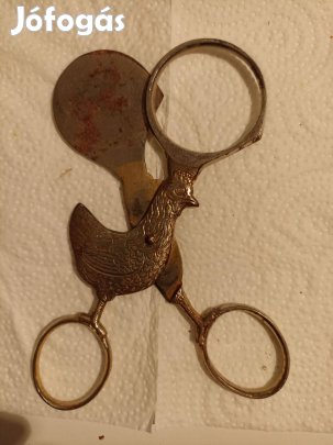 Antik Lágytojásfelnyitó olló Gyűjtöknek