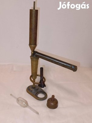 Antik Malligand-féle ebullioszkóp koronás hitelesítő plombával, sors