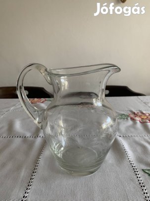 Antik Maratott Üvegkancsó