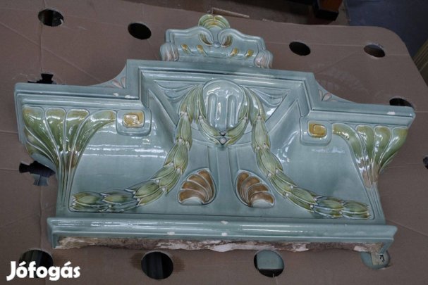 Antik Meisseni cserépkályha festett - 1900-ból