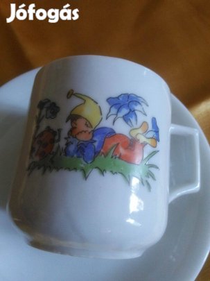 Antik Mesemintás másfél dl csésze + csészealj