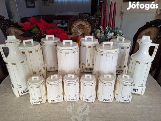 Antik Német fűszertartó készlet