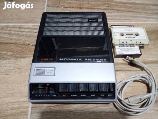 Antik Philips kazettás magnó