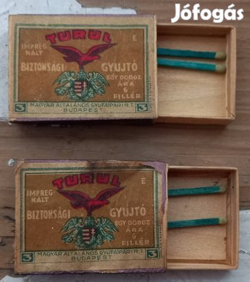 Antik Régi Gyufás Doboz az 1900-as Évek Elejéről 