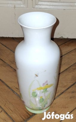 Antik Régi Kézzel Festett Heubach Porcelán Váza 