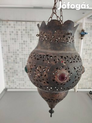 Antik Réz lámpa búra