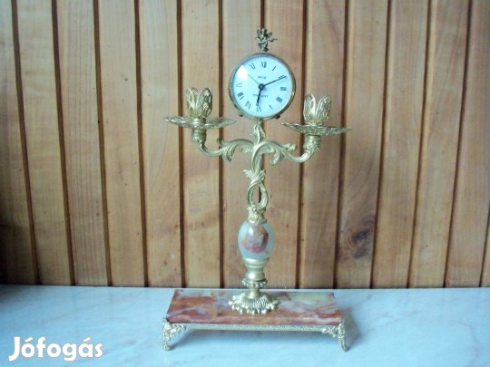 Antik Ritz ónix asztali óra állóóra álló óra