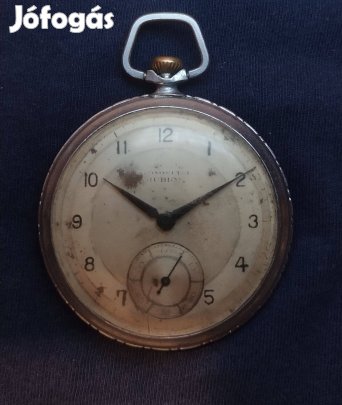 Antik Rubicon Chronométre zsebóra Svájci, 15 köves mechanikus szerke