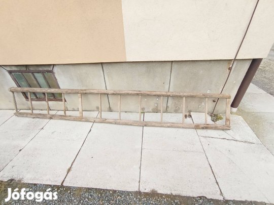 Antik/Rusztikus fa létra (330 cm)Dekorációnak vagy használatra eladó