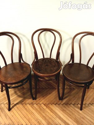 Antik Thonet-Mundus székek, eredeti, 18-as modell, 20. század eleje