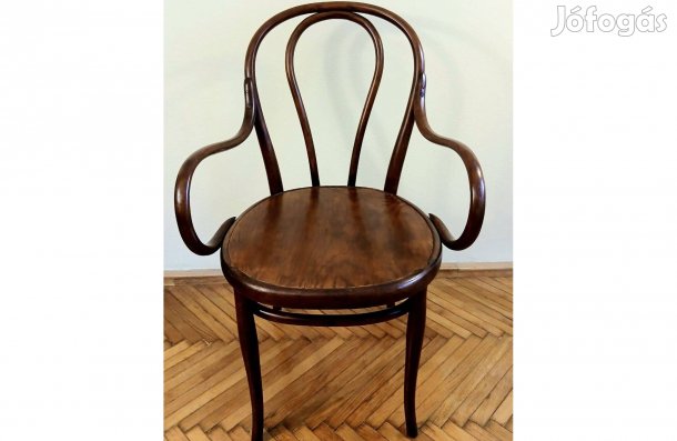 Antik Thonet szék, hajlított bükkfa, eredeti, 19. század
