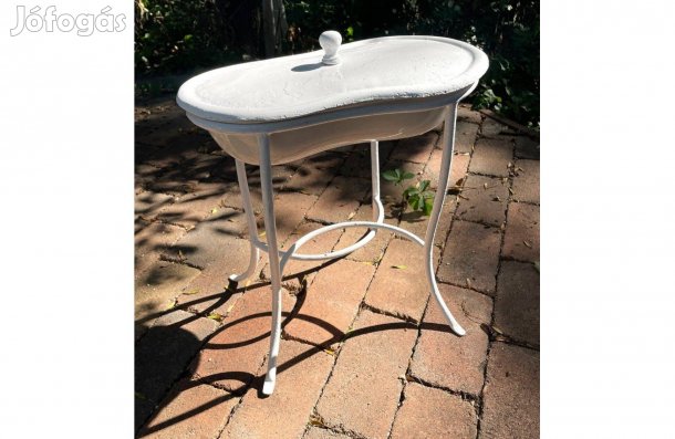Antik Villeroy & Boch porcelán bide régi állványos mosakodó tál bidé