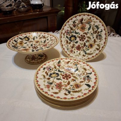 Antik Zsolnay Perzsa sütis készlet! 1880!
