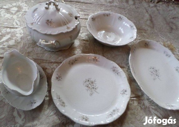 Antik Zsolnay porcelán étkészlet 100 éves