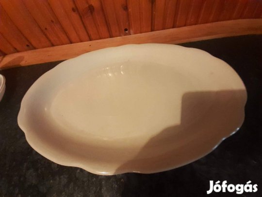 Antik Zsolnay porcelán óriási pecsenyéstál
