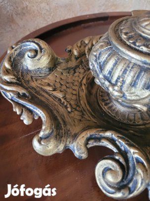 Antik  Francia angyalkás tintatartó 