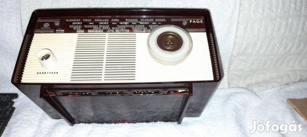 Antik , régi , Hornyphon Page W 146 U elektroncsöves rádió 1966