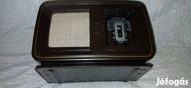 Antik , régi , ritka Eumig elektroncsöves bakelitházas rádió