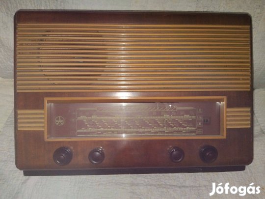 Antik , régi , ritka Tesla 605 A elektroncsöves asztali rádió