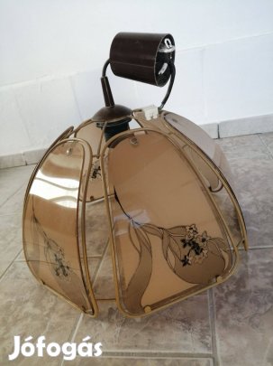 Antik, díszes üveg csillár