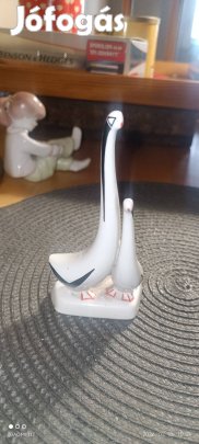 Antik, porcelán Art Deco stílusú Aquincumi libapár, ritkság. Utánvét 