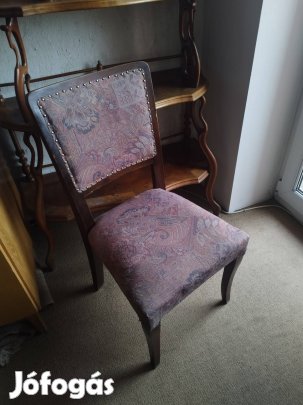 Antik, régi kárpitozott székek (4 db)