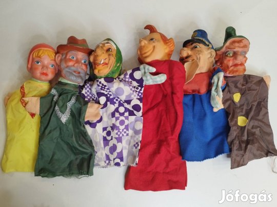 Antik, régi kesztyűbábok