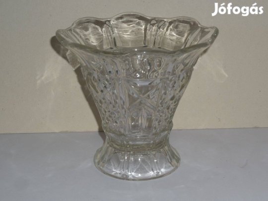 Antik, régi szép üveg váza
