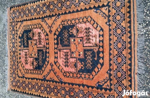 Antik afgán kézi csomózásu szőnyeg eladó Méret 100x1.50 cm