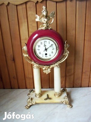 Antik alabástrom állóóra asztali óra álló óra