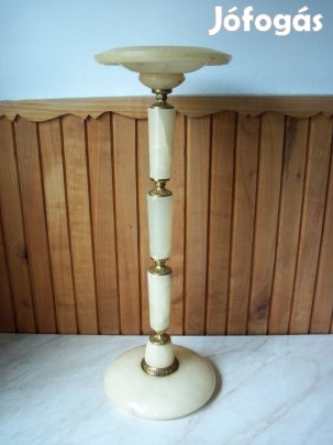 Antik alabástrom posztamens állvány